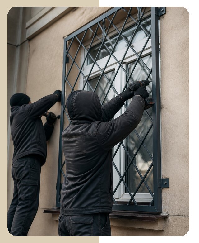 Установка антивандальных решеток на окна в Сургуте